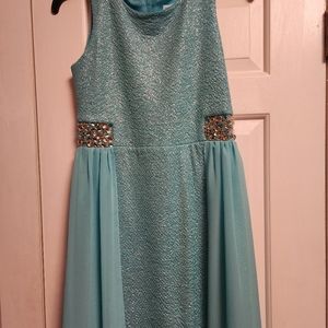 Aqua dress for junior